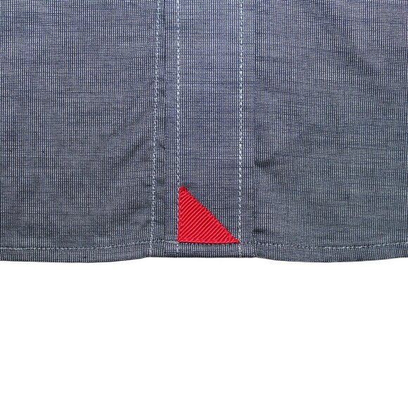 UNTUCKit XL Mens Grey Slim Fit Straight Point Collar Dress Shirt - Picture 7 of 9